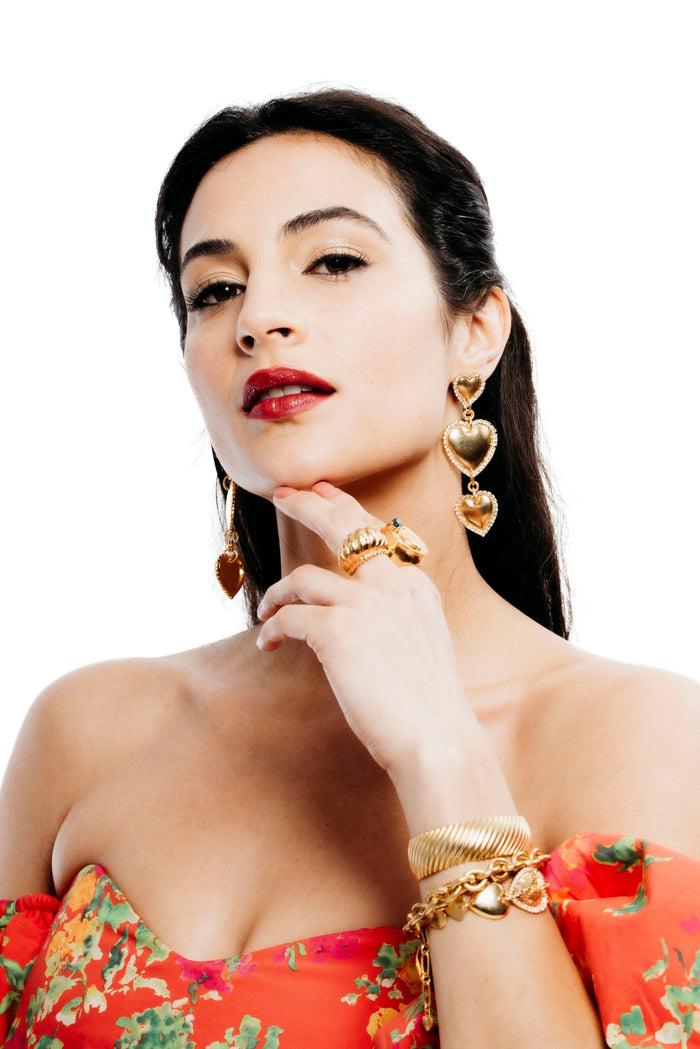 Elizabeth Cole Eunice Earrings Gold