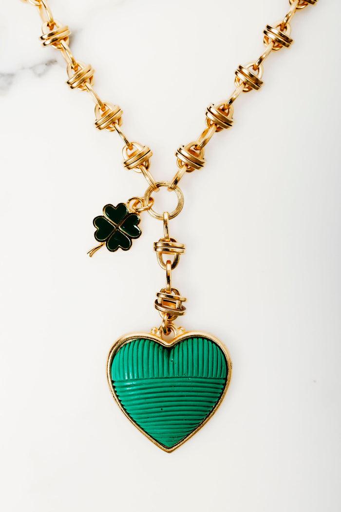 Elizabeth Cole Eureka Necklace Green