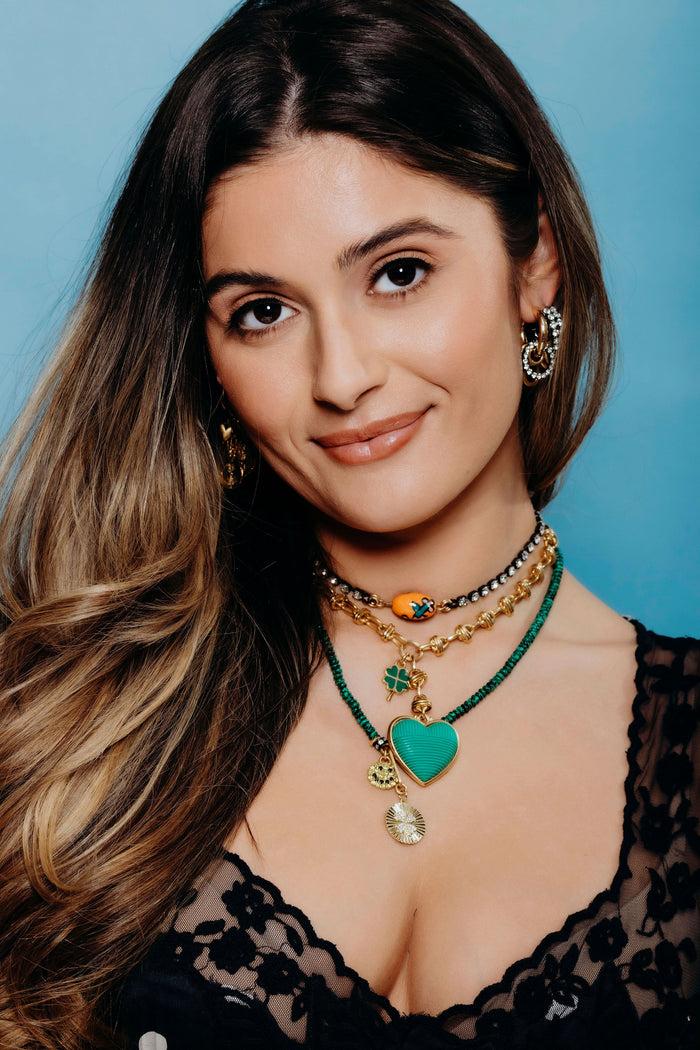 Elizabeth Cole Eureka Necklace Green