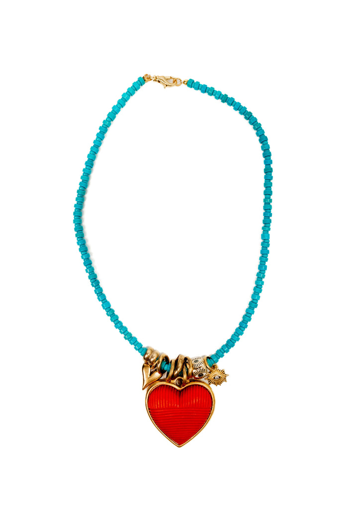 Elizabeth Cole Felicity Necklace Turquoise