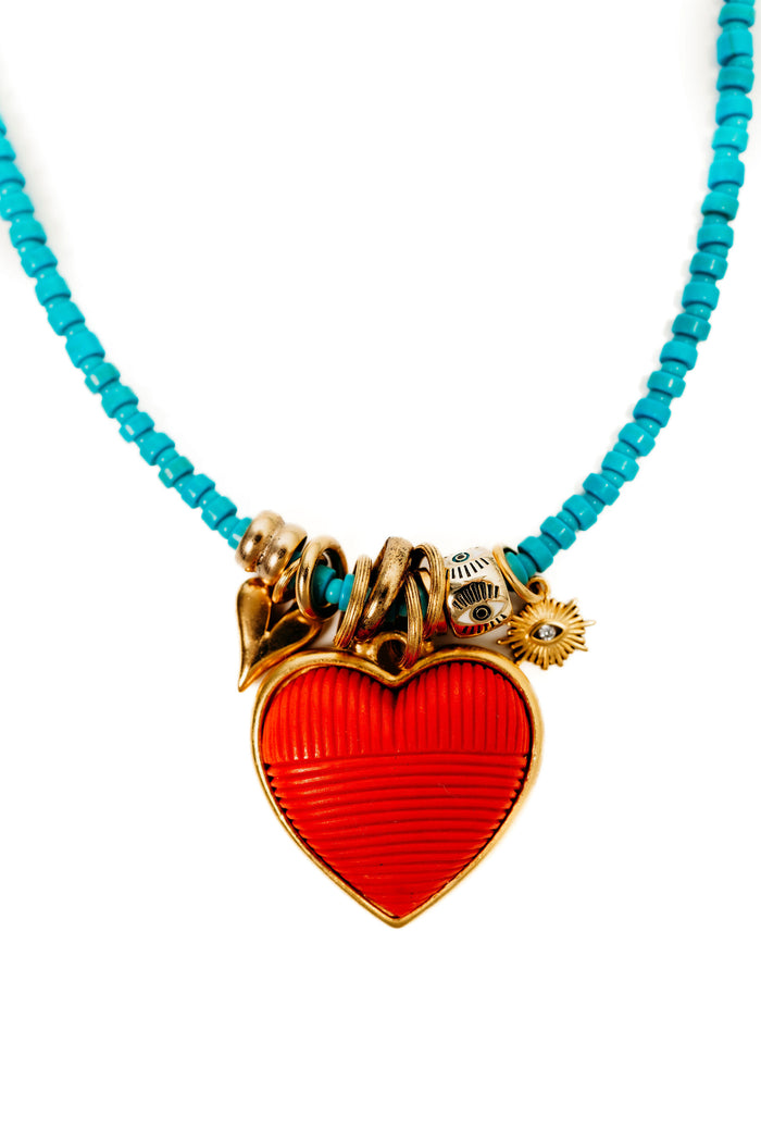 Elizabeth Cole Felicity Necklace Turquoise