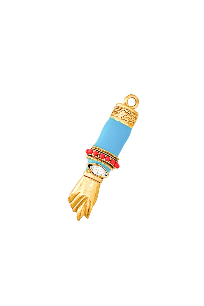 Elizabeth Cole Figa Charm Long Turquoise