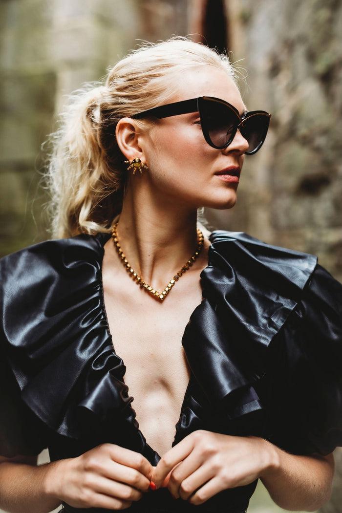 Elizabeth Cole Finn Necklace Blue