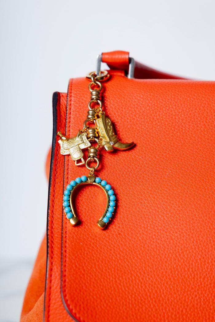 Elizabeth Cole Florence Bag Charm Turquoise
