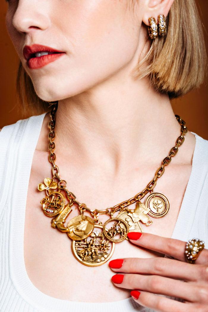 Elizabeth Cole Florence Necklace Gold