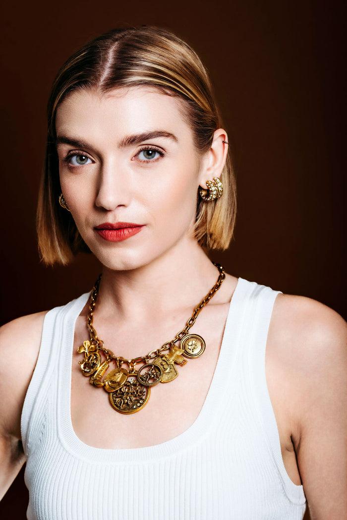 Elizabeth Cole Florence Necklace Gold