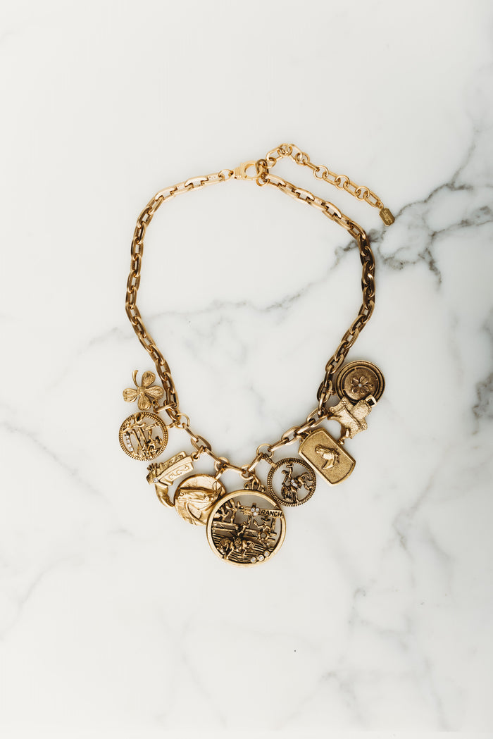 elizabeth cole Florence Necklace Gold