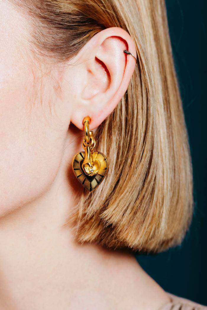 Elizabeth Cole Francia Earrings Gold