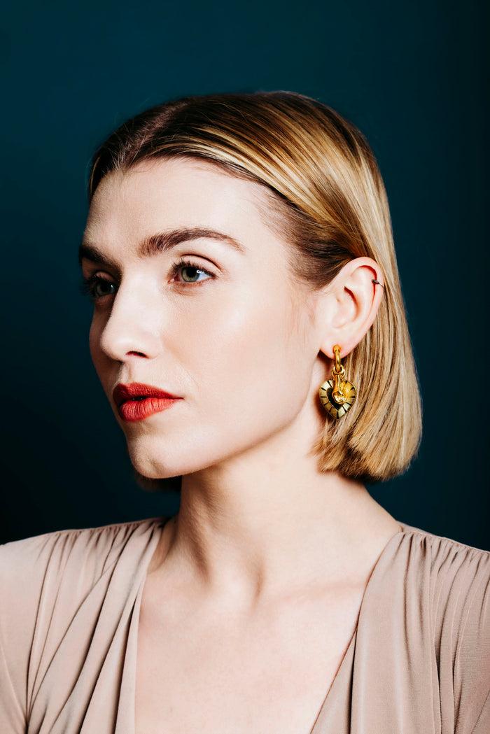 Elizabeth Cole Francia Earrings Gold