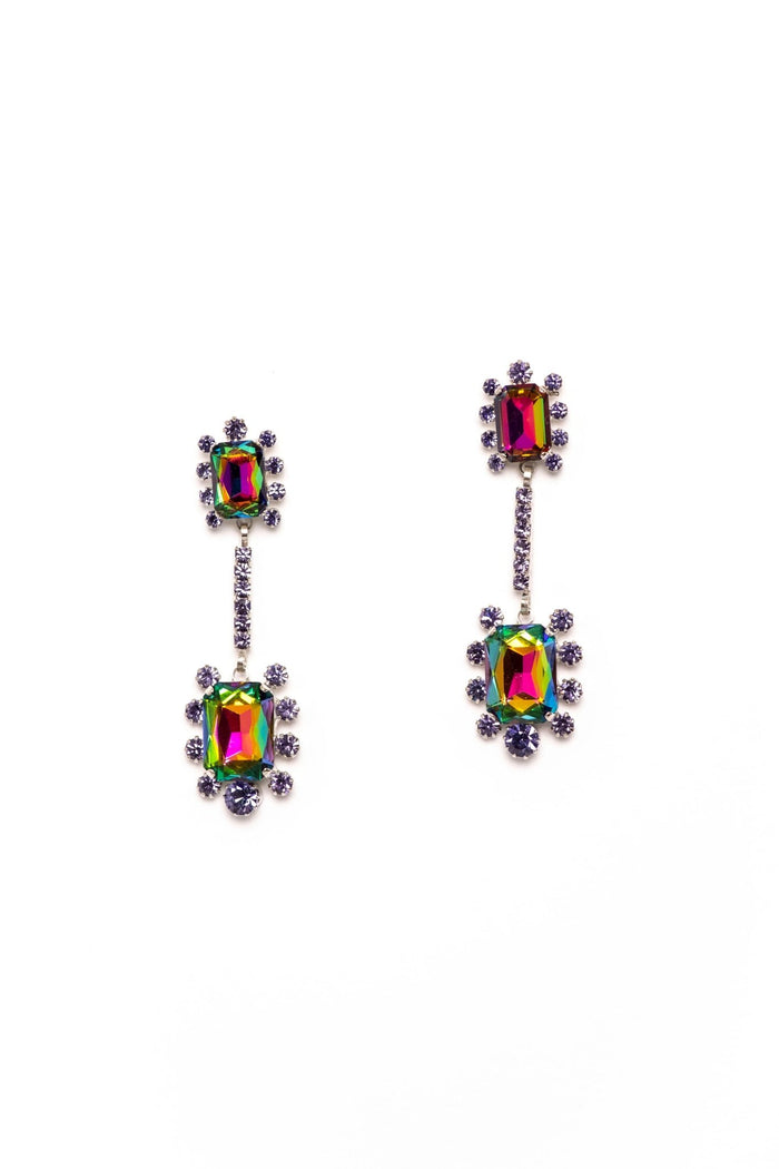 Elizabeth Cole Gaia Earrings Purple