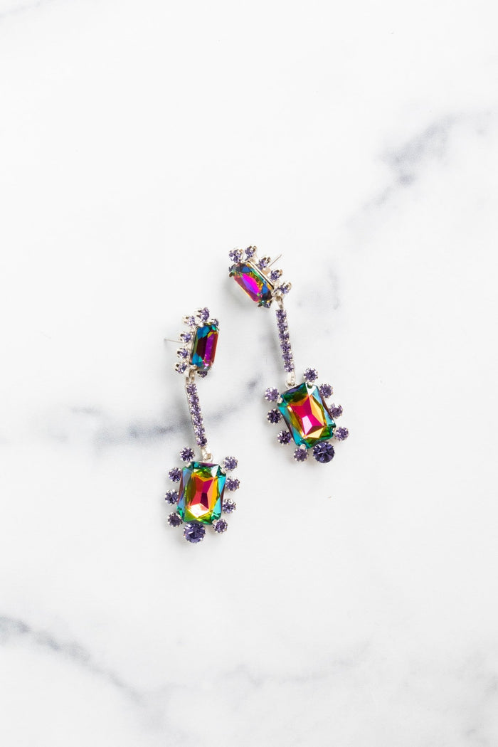 elizabeth cole Gaia Earrings Purple