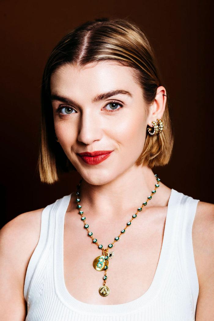 Elizabeth Cole Galia Necklace Multi Color