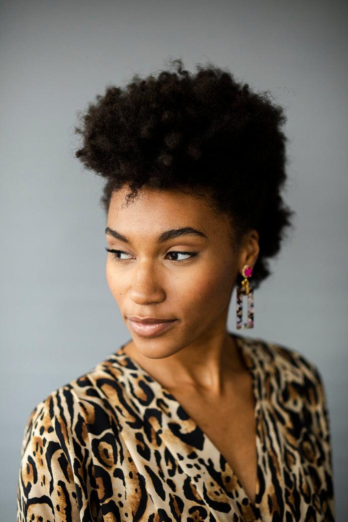 Elizabeth Cole Gaylen Earrings Pink