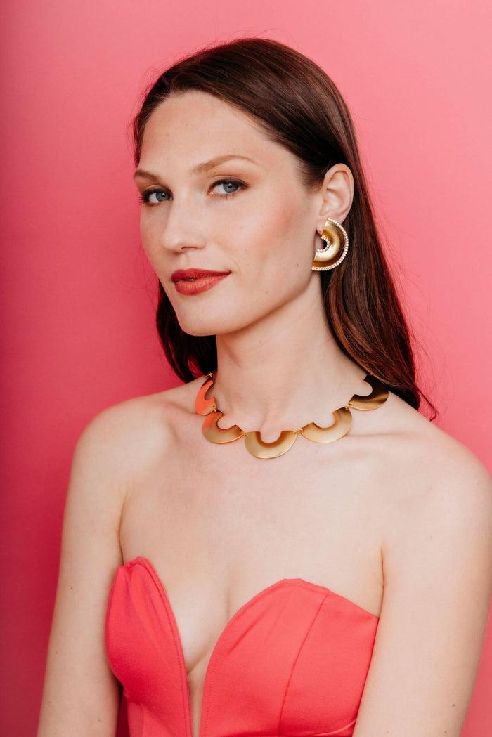 Elizabeth Cole Ginny Earrings Crystal