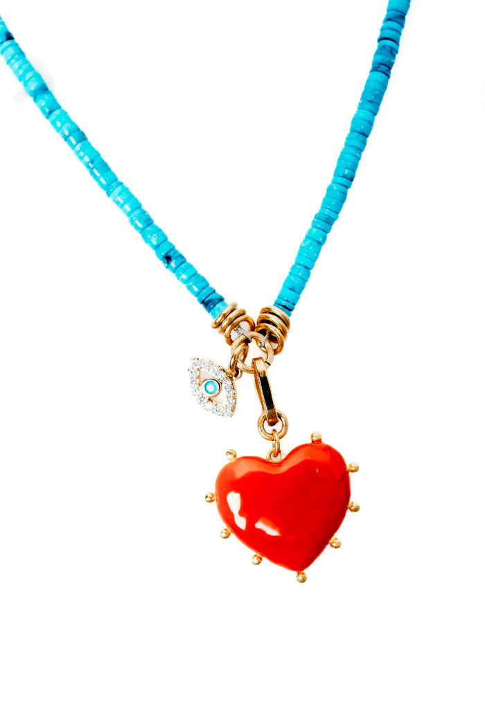 Elizabeth Cole Giselle Necklace Turquoise