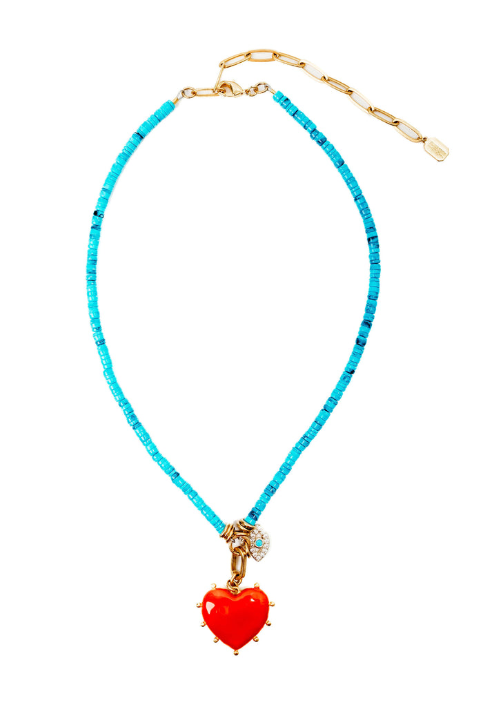 Elizabeth Cole Giselle Necklace Turquoise