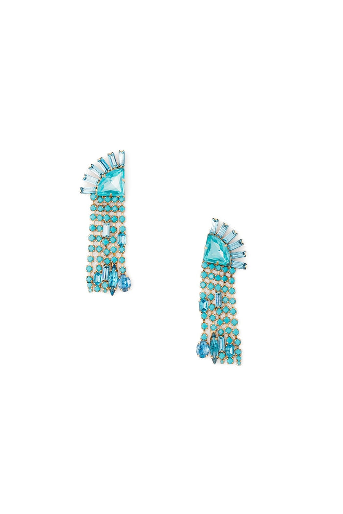 Elizabeth Cole Glora Earrings Blue