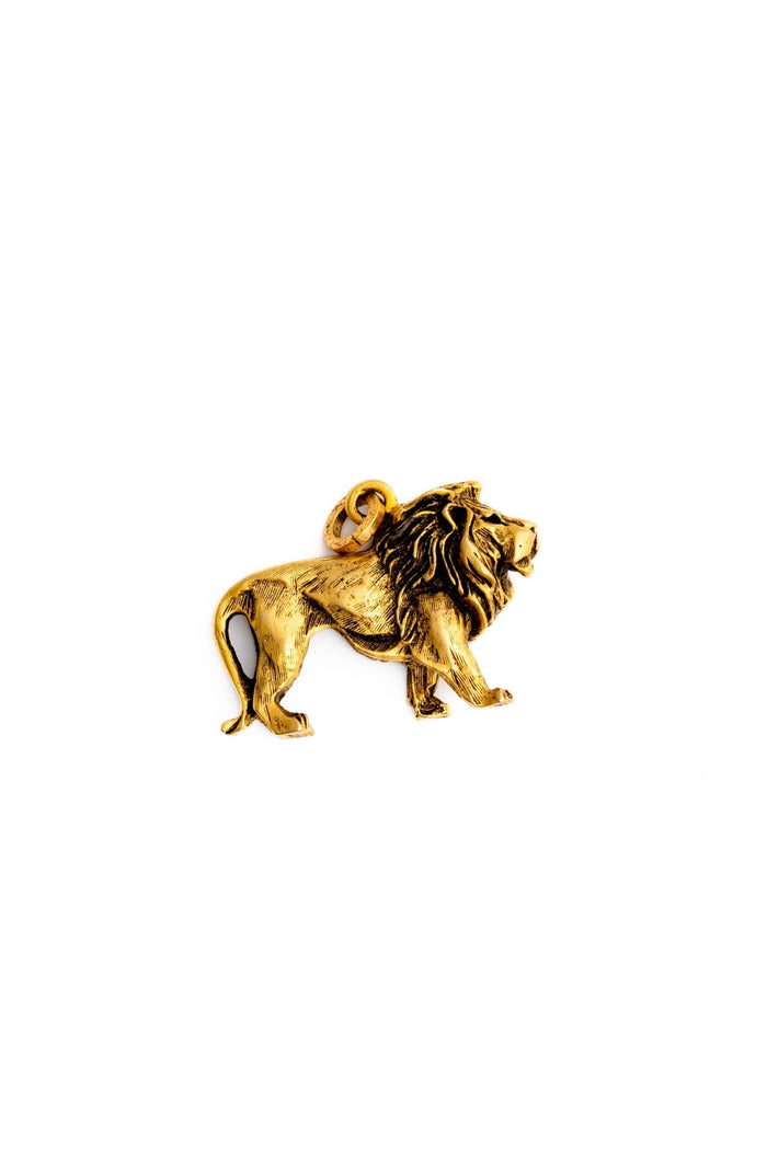 Elizabeth Cole Golden Lion Charm Large