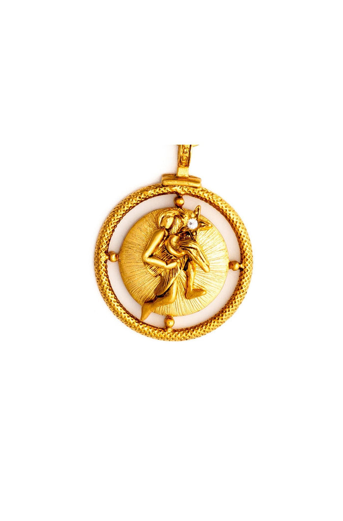 Elizabeth Cole Golden Zodiac Charm Aquarius