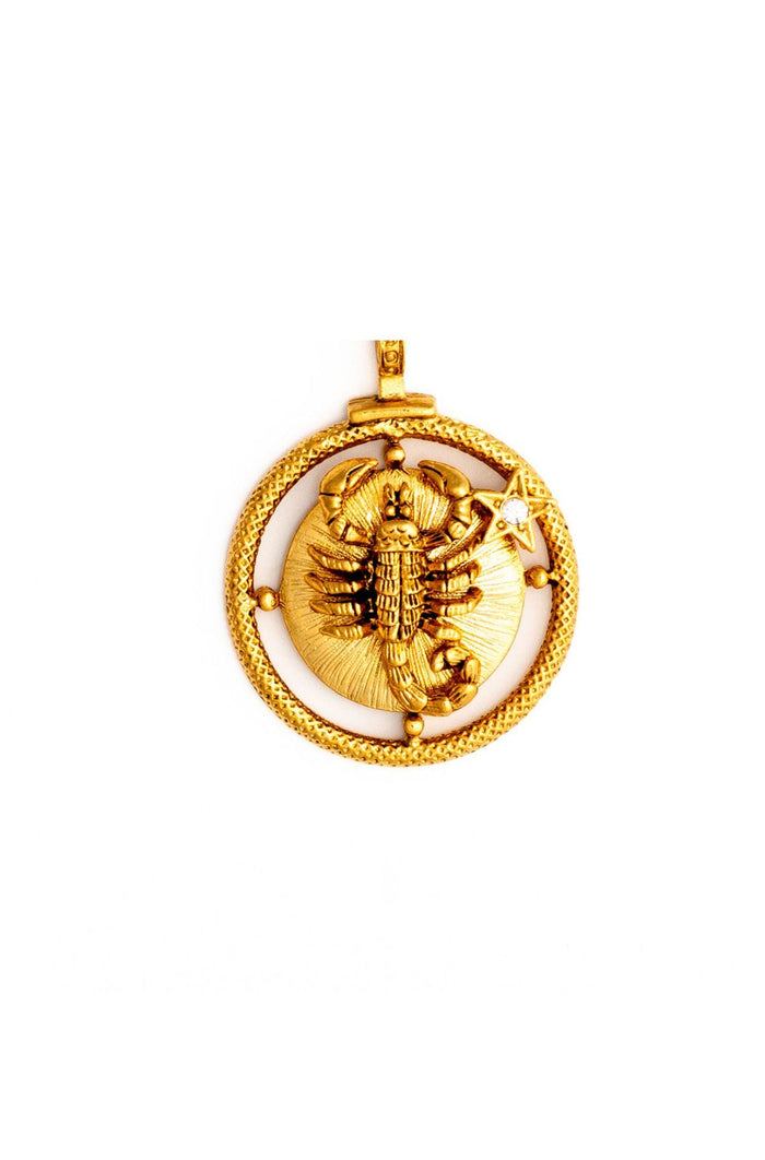 elizabeth cole Golden Zodiac Charm Aquarius