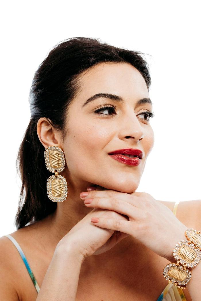 Elizabeth Cole Goldwyn Earrings Crystal