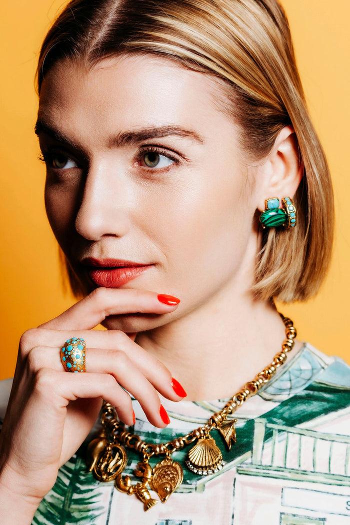 Elizabeth Cole Grazie Earrings Default Title