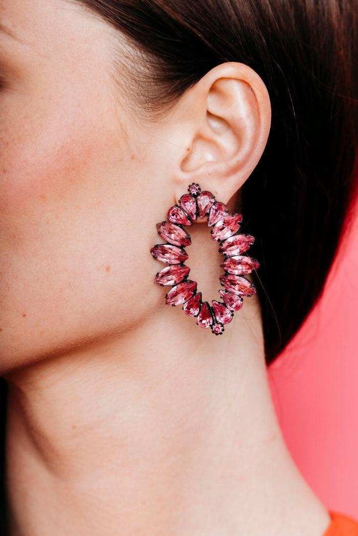 Elizabeth Cole Gweneth Earrings Pink