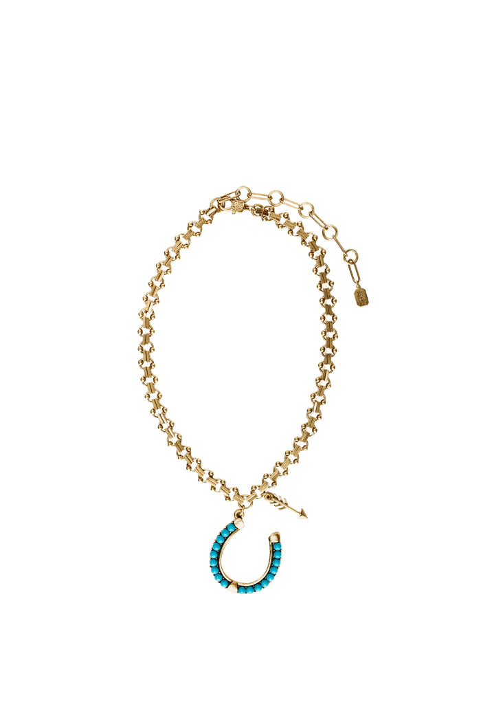 Elizabeth Cole Harriet Necklace Turquoise