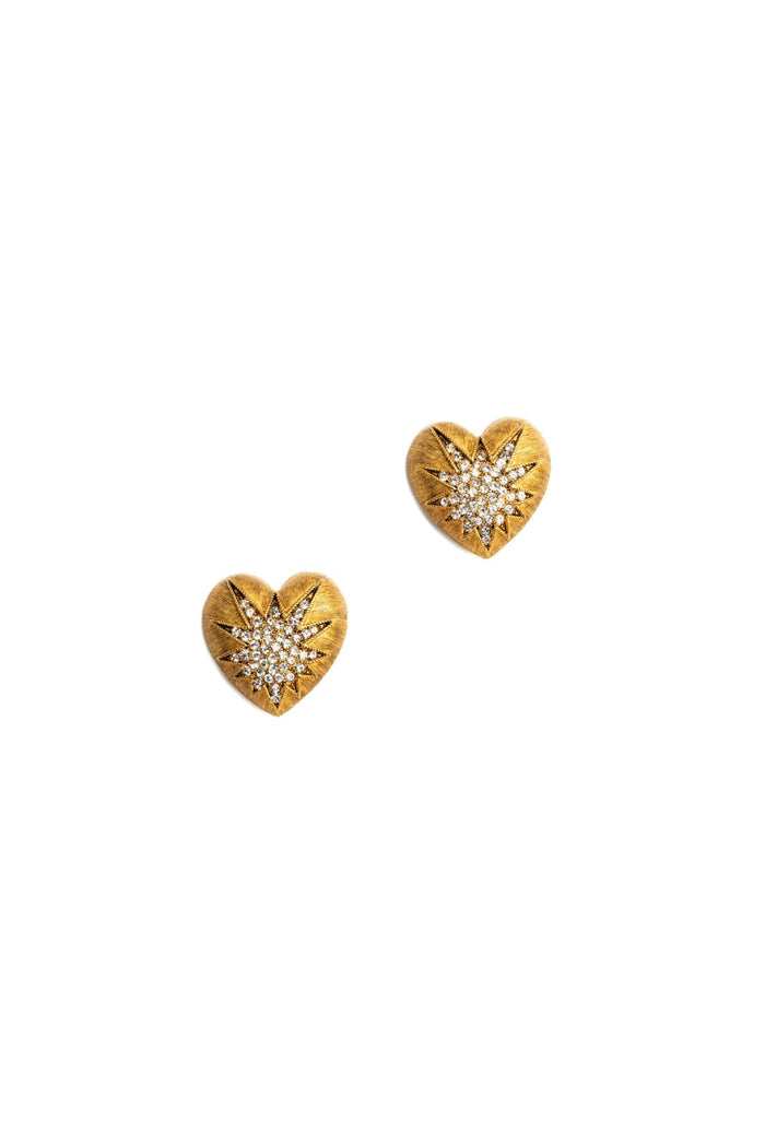 Elizabeth Cole Heart Of Tefiti Earrings Gold