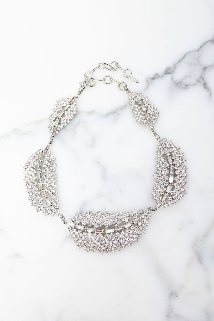 elizabeth cole Heather Necklace Crystal