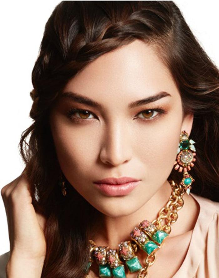 elizabeth cole Henning Earring Fire Opal