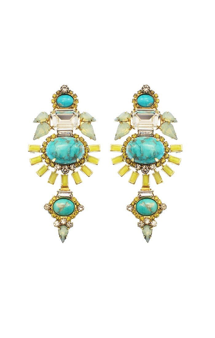 elizabeth cole Henning Earring Turquoise