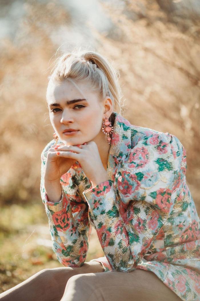 Elizabeth Cole Henning Earrings Pink