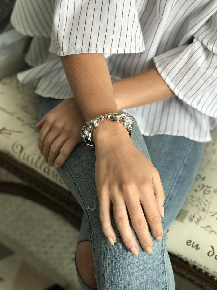 Elizabeth Cole Horse Head Bracelet Crystal