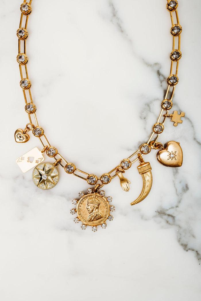 Elizabeth Cole Hyacith Necklace Gold