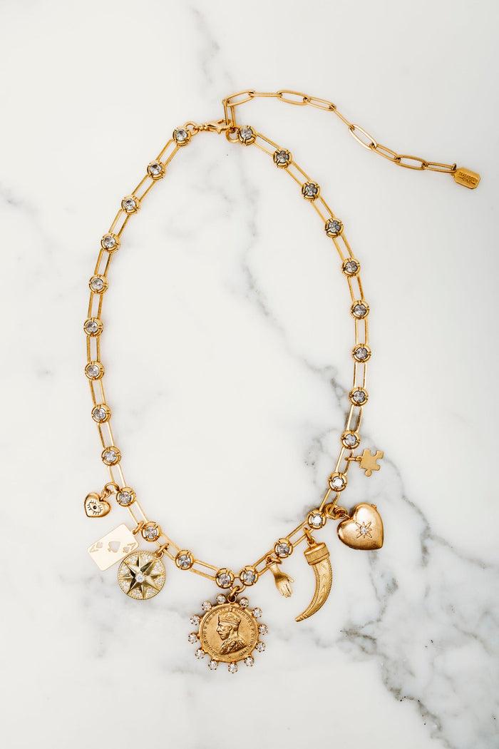 elizabeth cole Hyacith Necklace Gold
