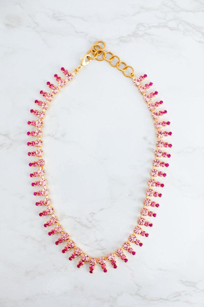 elizabeth cole Izara Necklace Pink