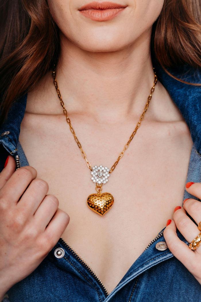 Elizabeth Cole Jhoanna Necklace Crystal