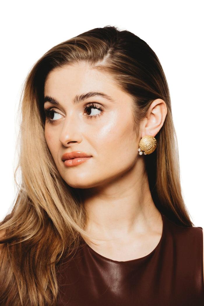 Elizabeth Cole Joelle Earrings Gold
