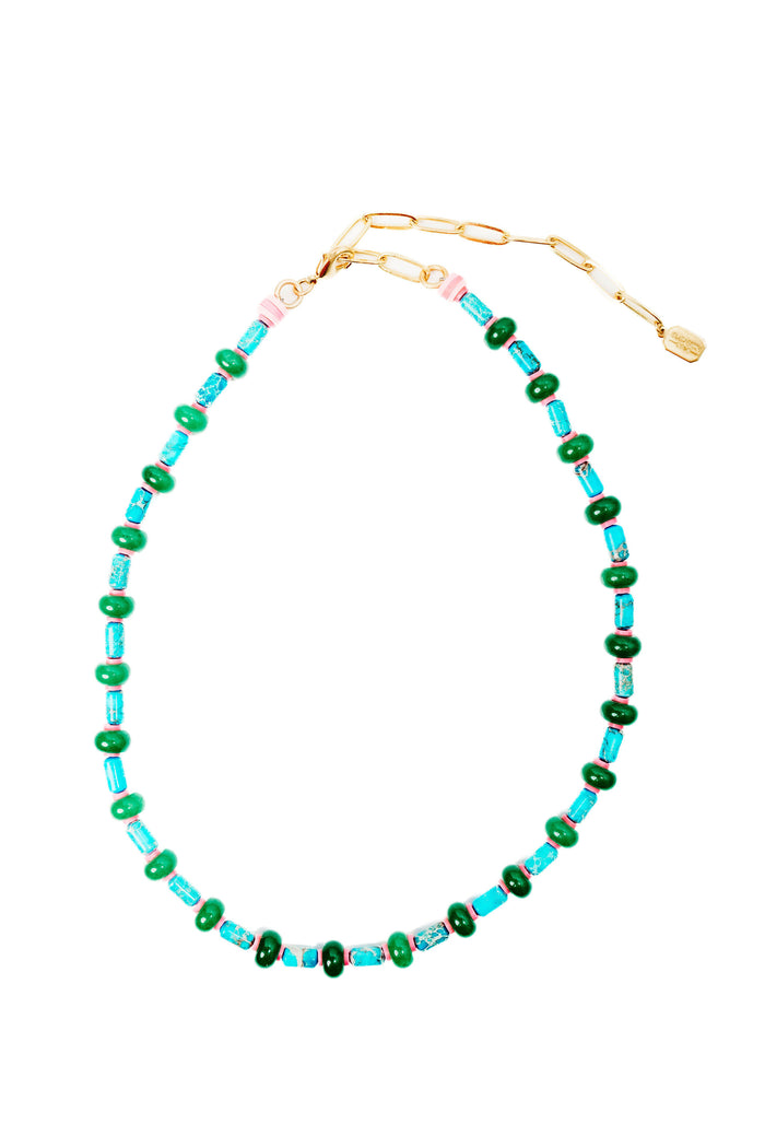 Elizabeth Cole Kaelin Necklace Turquoise & Green