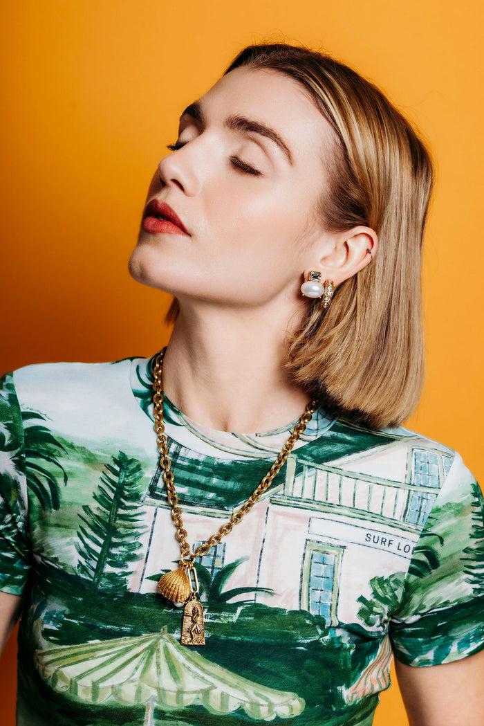 Elizabeth Cole Keilani Necklace Gold