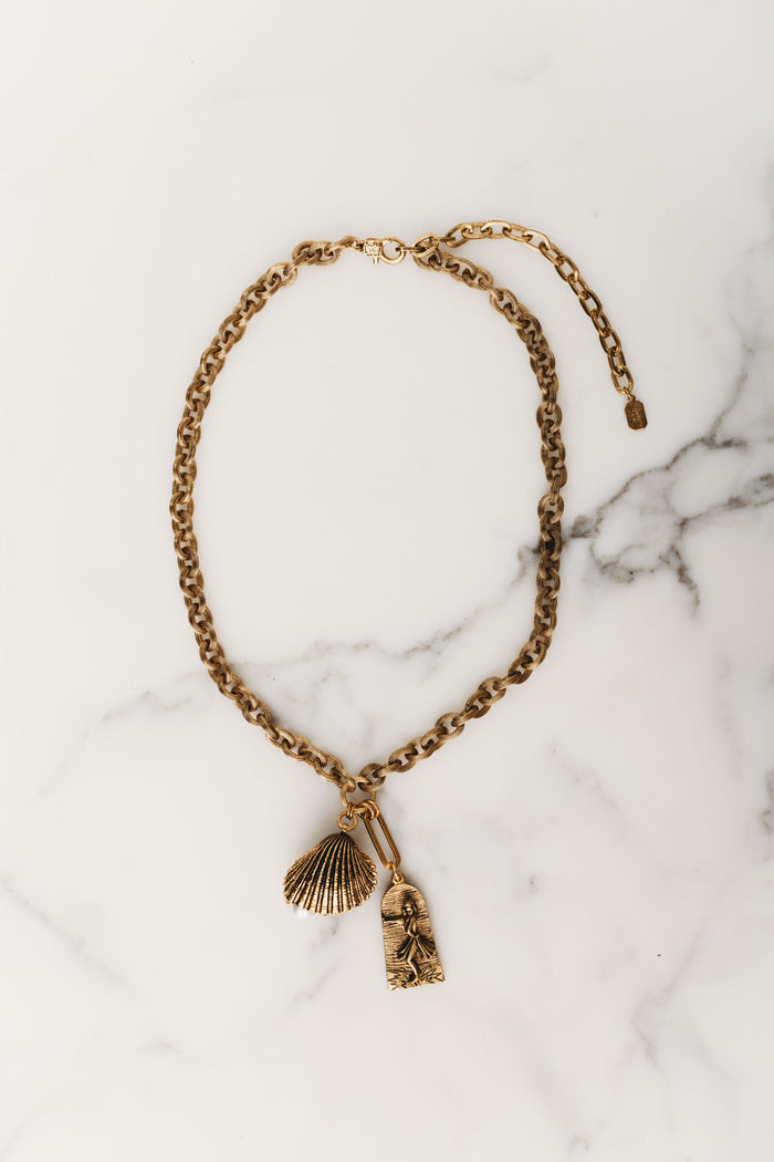 elizabeth cole Keilani Necklace Gold