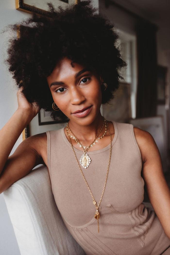 Elizabeth Cole Lena Necklace Gold