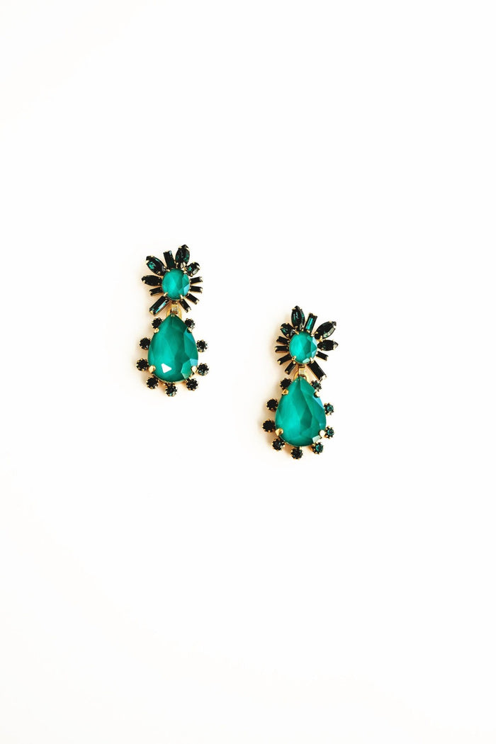 Elizabeth Cole Lennon Earrings Green