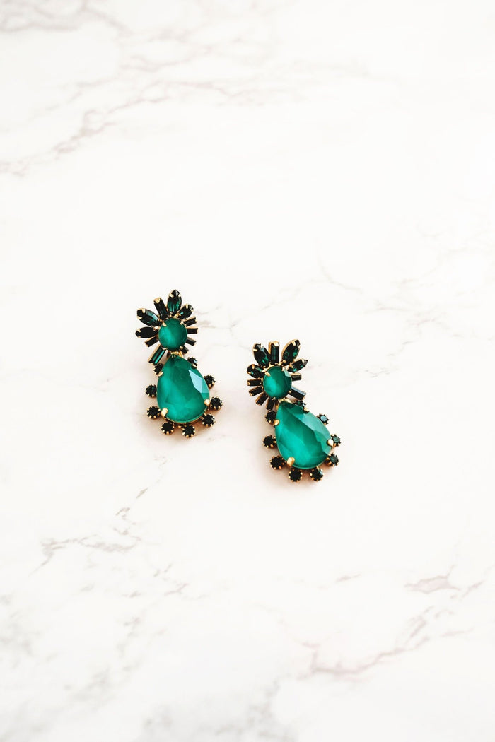 elizabeth cole Lennon Earrings Green