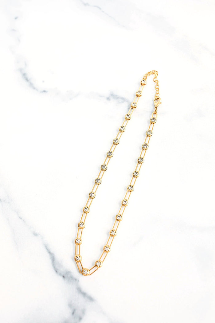 elizabeth cole Leta Necklace Gold