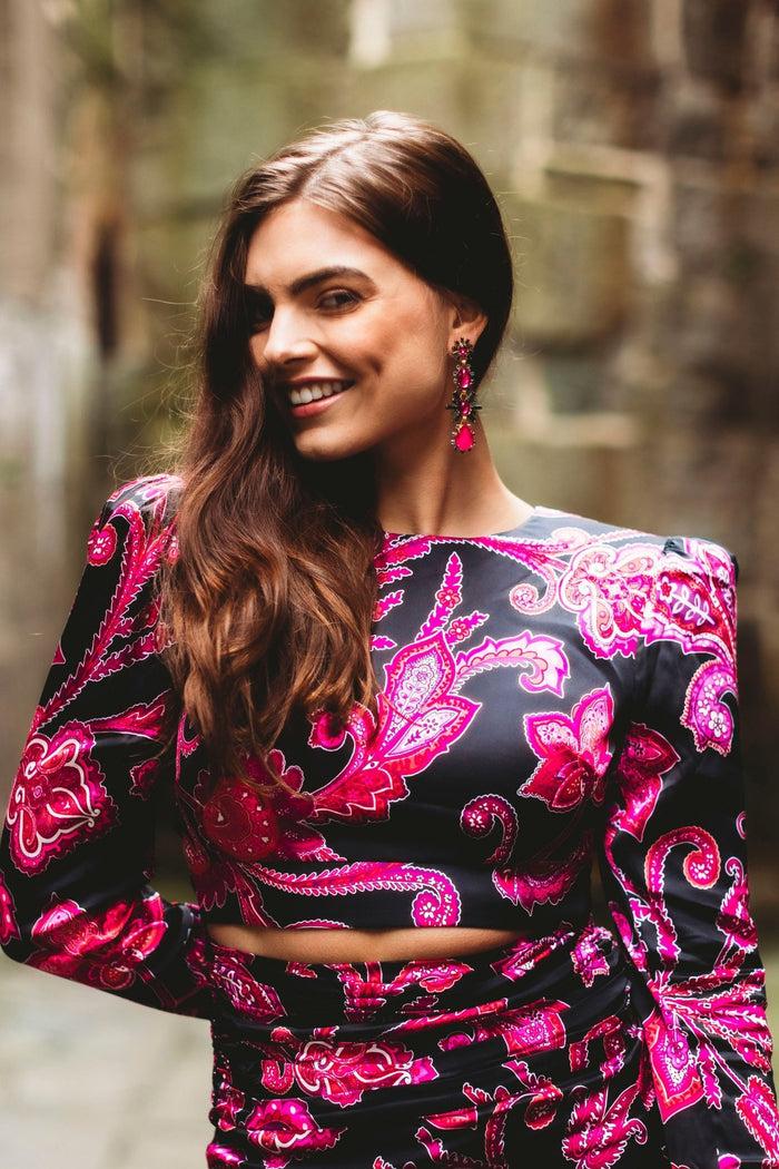 Elizabeth Cole Lila Earrings Pink