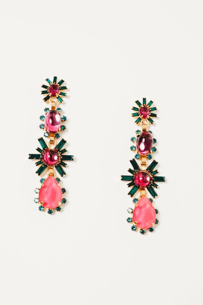 Elizabeth Cole Lila Earrings Pink