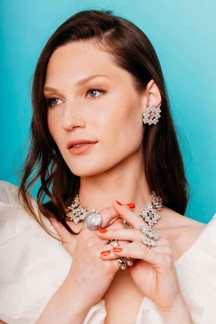 Elizabeth Cole Lindsey Earrings Checkerboard