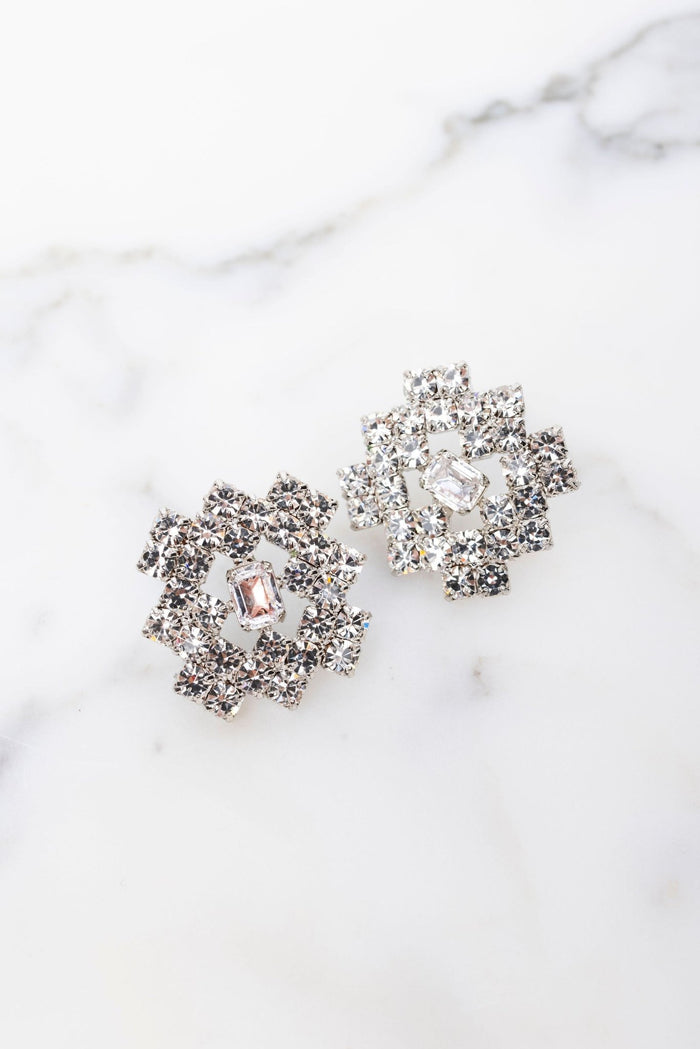 elizabeth cole Lindsey Earrings Checkerboard